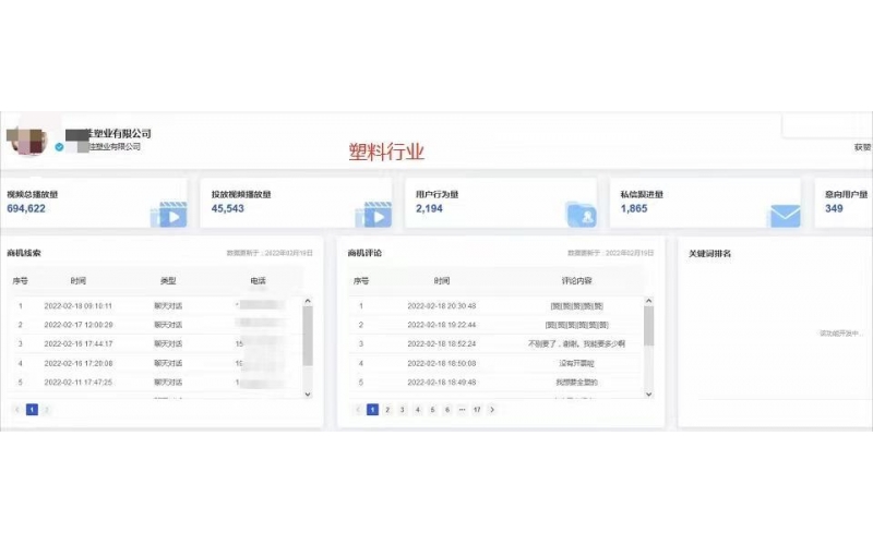 塑料行業案例